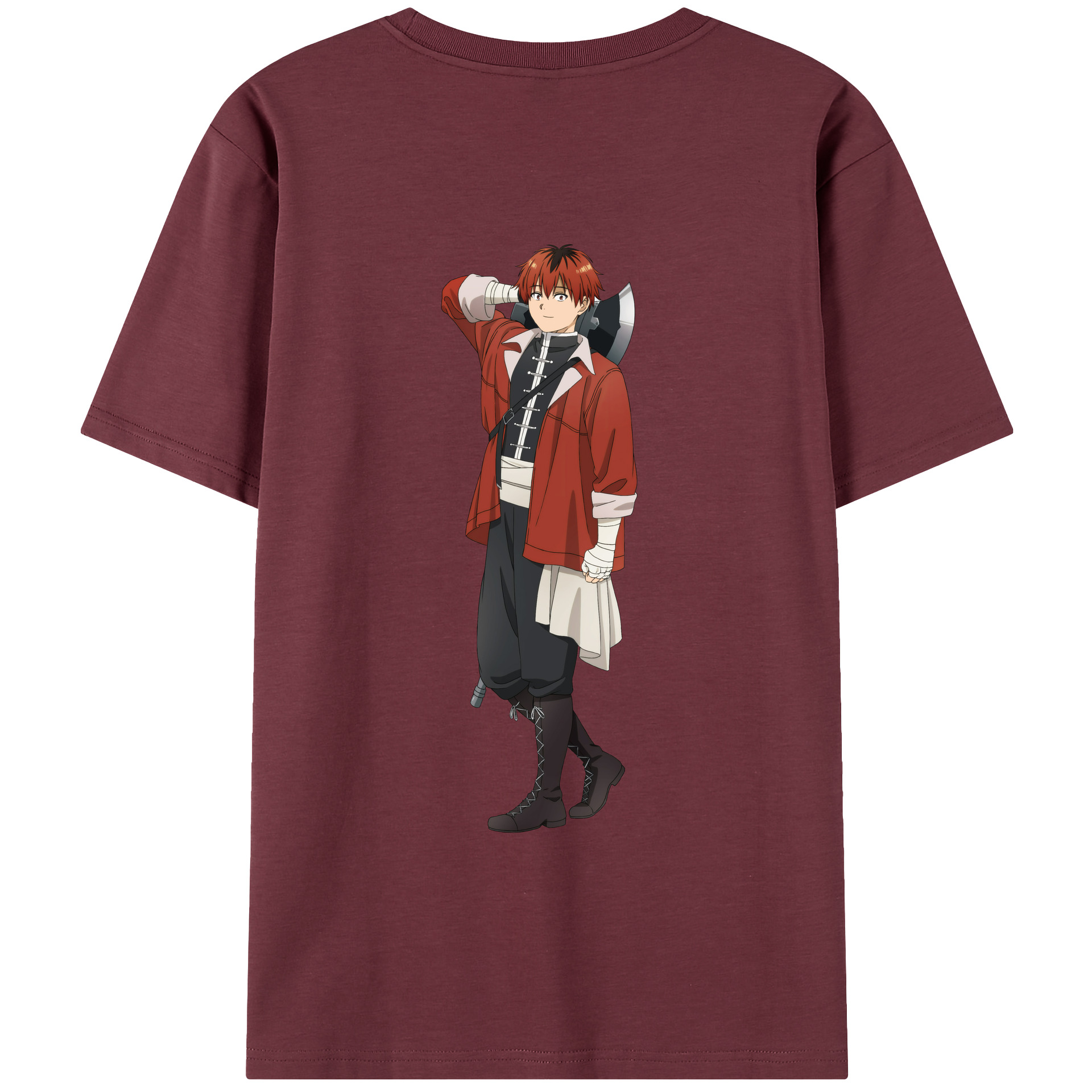 （画像用） 葬送のフリーレン Frieren 綿100％半袖Tシャツ（背面プリント）